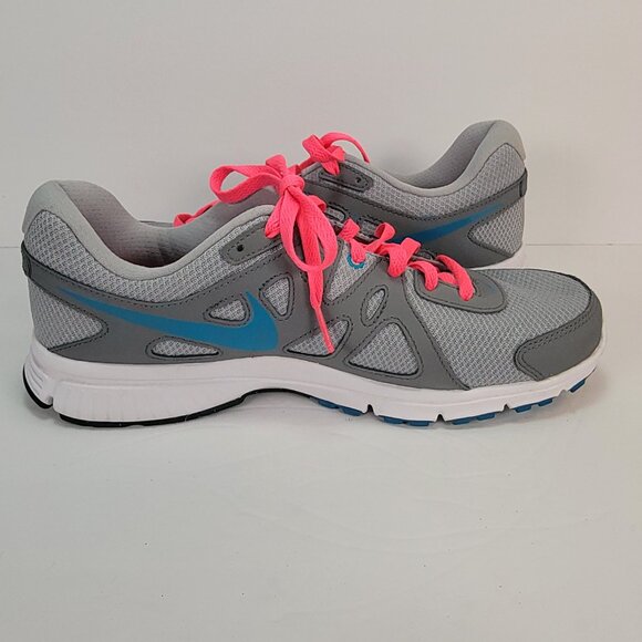 Nike Men's Size 11 Running Shoes Gray Blue Revolution 2 Sneakers-EUC - Picture 8 of 11
